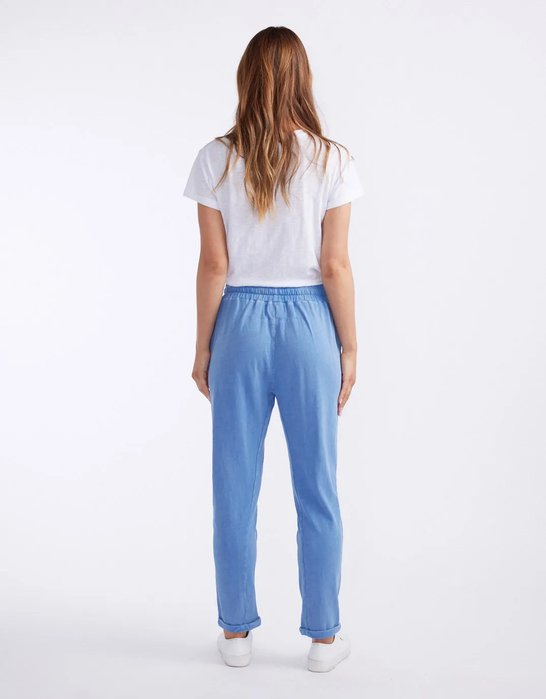 Sunset Throw On Lounge Pant - Danish Blue