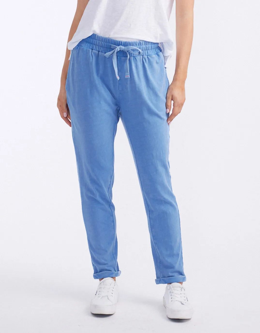 Sunset Throw On Lounge Pant - Danish Blue