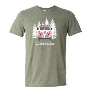 Sweater Weather Short Sleeve Tee Mil Green