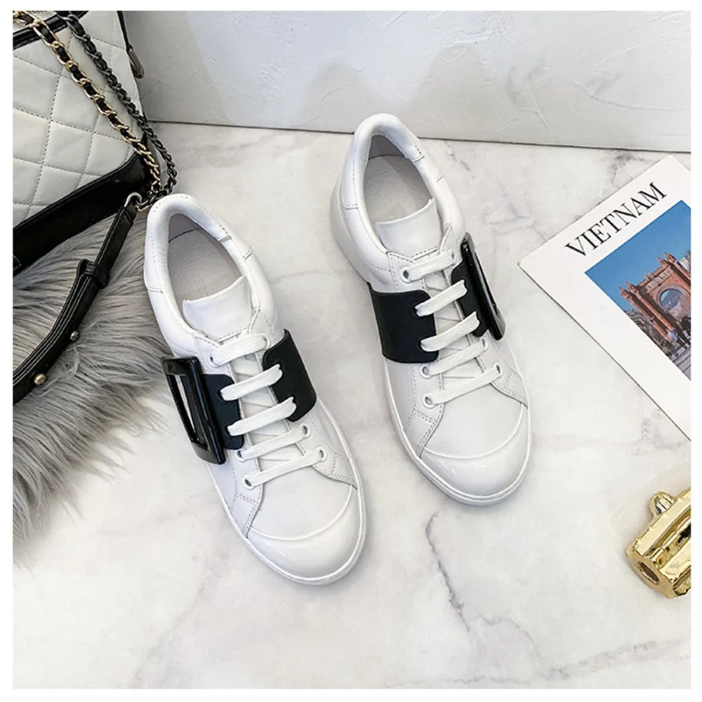 Sweeheart 2020 new leather women‘s shoes buckle sports women's shoes casual sports women's shoes fashion women's shoes 35-40