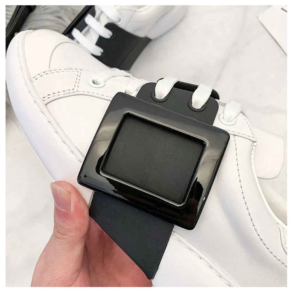 Sweeheart 2020 new leather women‘s shoes buckle sports women's shoes casual sports women's shoes fashion women's shoes 35-40