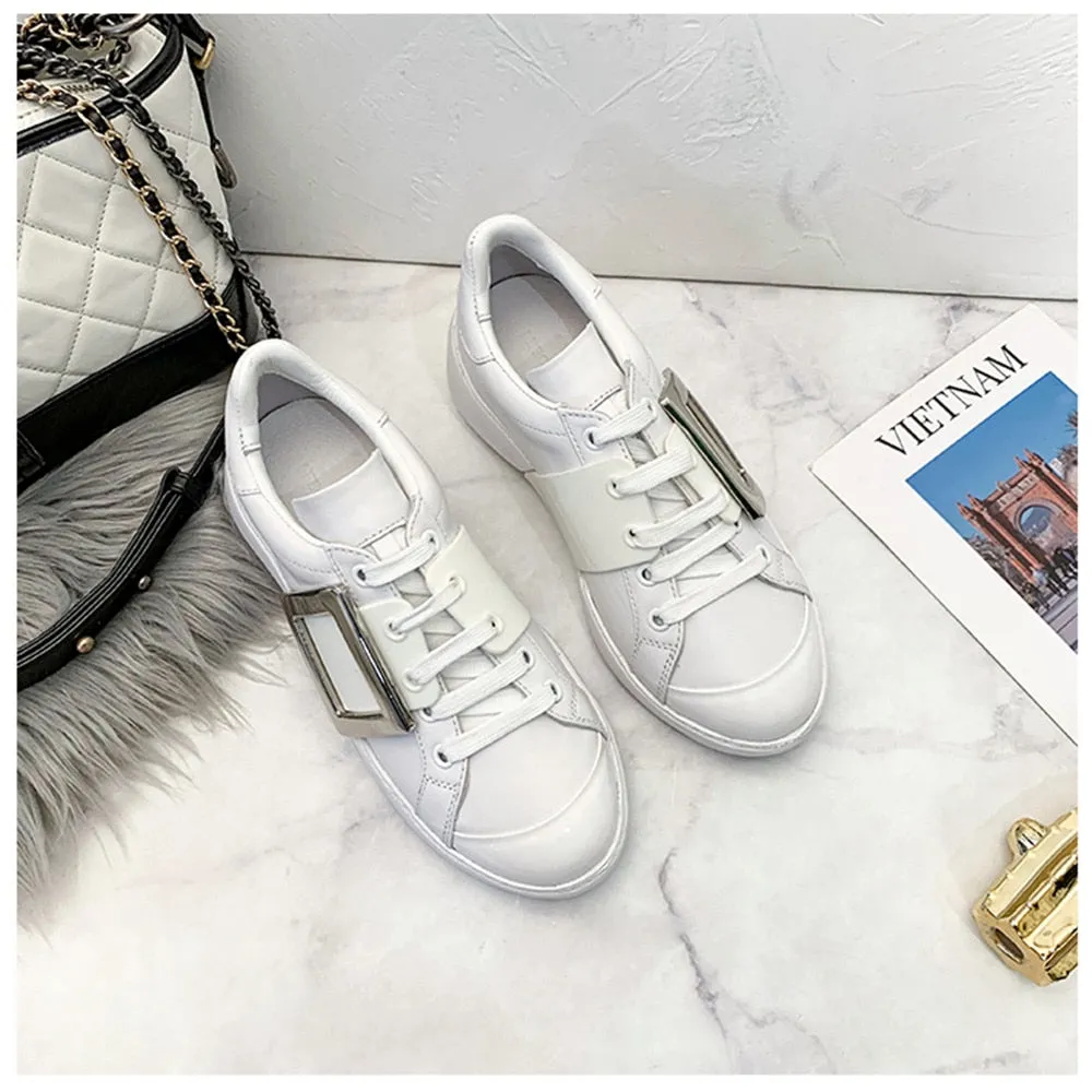 Sweeheart 2020 new leather women‘s shoes buckle sports women's shoes casual sports women's shoes fashion women's shoes 35-40