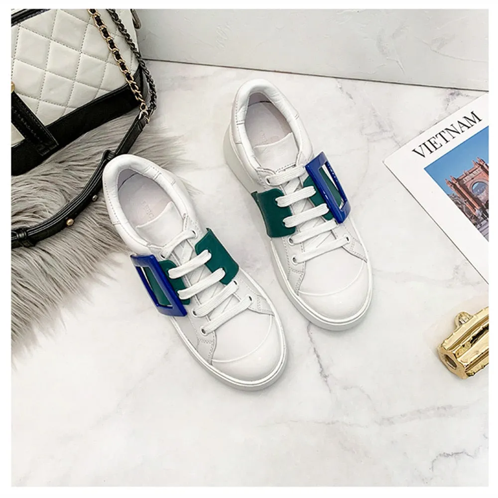 Sweeheart 2020 new leather women‘s shoes buckle sports women's shoes casual sports women's shoes fashion women's shoes 35-40