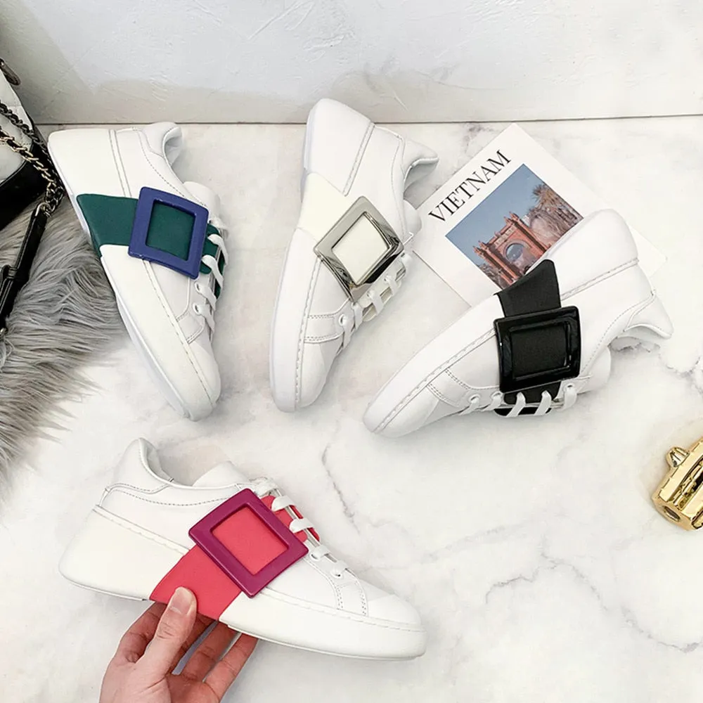 Sweeheart 2020 new leather women‘s shoes buckle sports women's shoes casual sports women's shoes fashion women's shoes 35-40