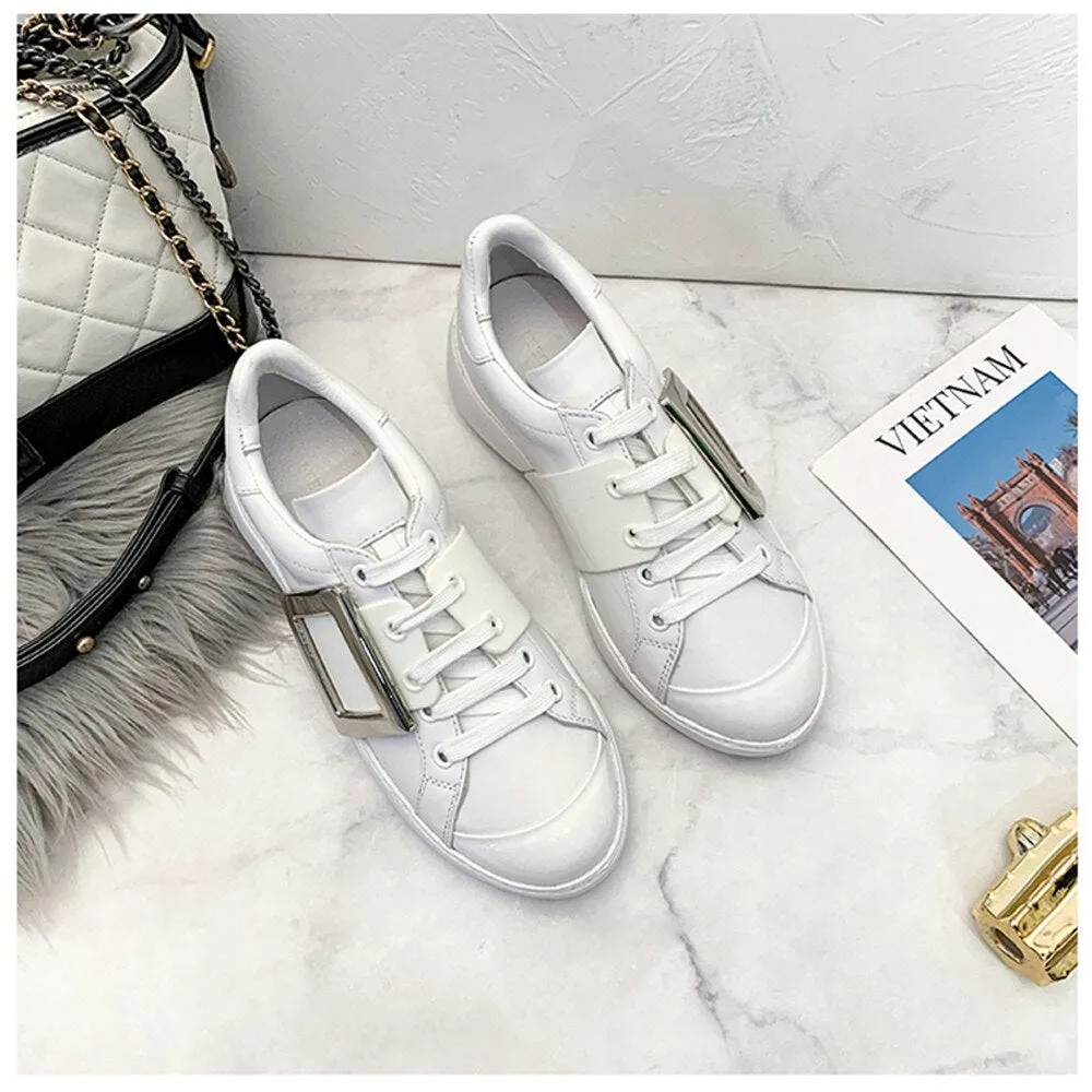 Sweeheart 2020 new leather women‘s shoes buckle sports women's shoes casual sports women's shoes fashion women's shoes 35-40