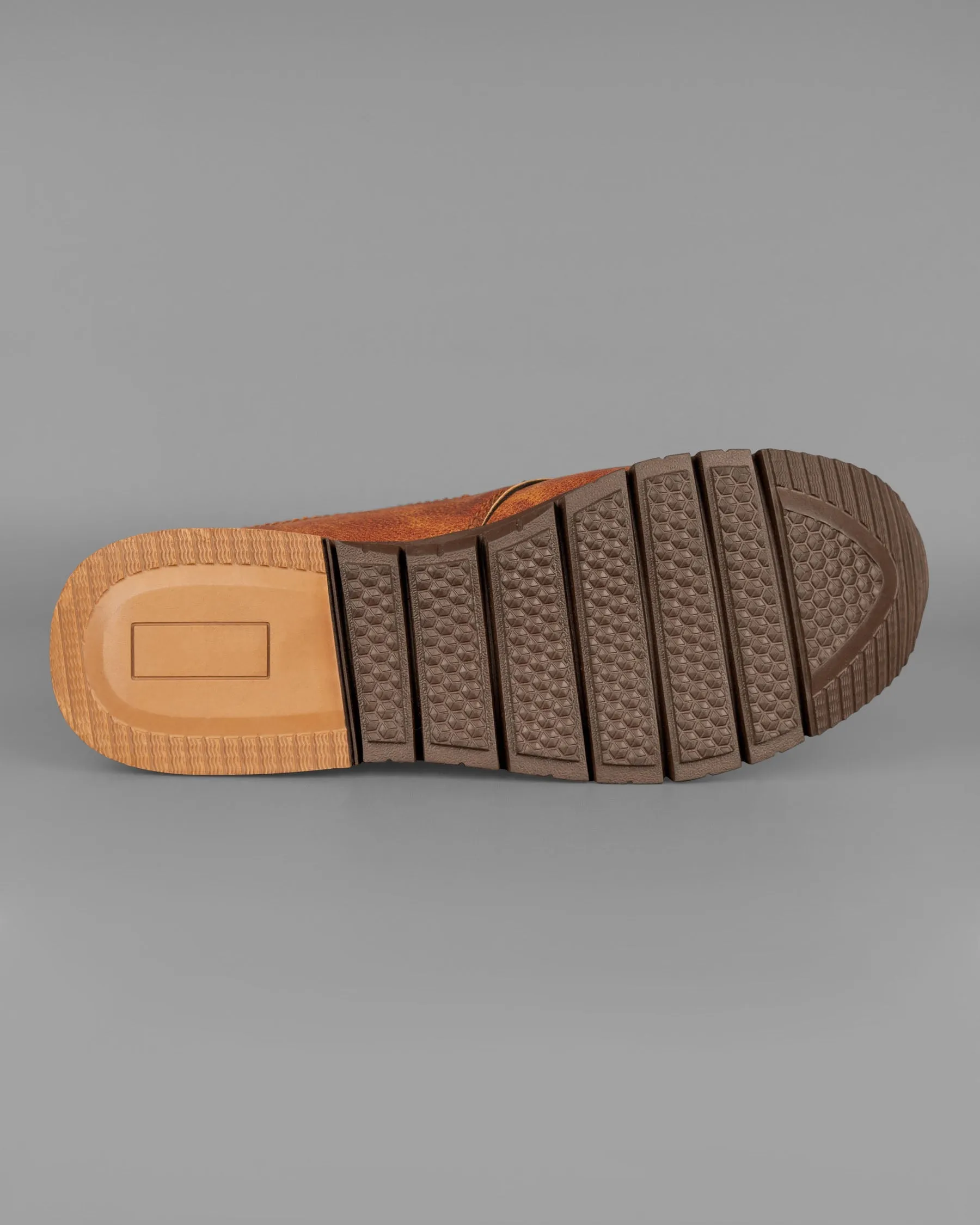 Tan Comfortable and Casual Derby Shoes