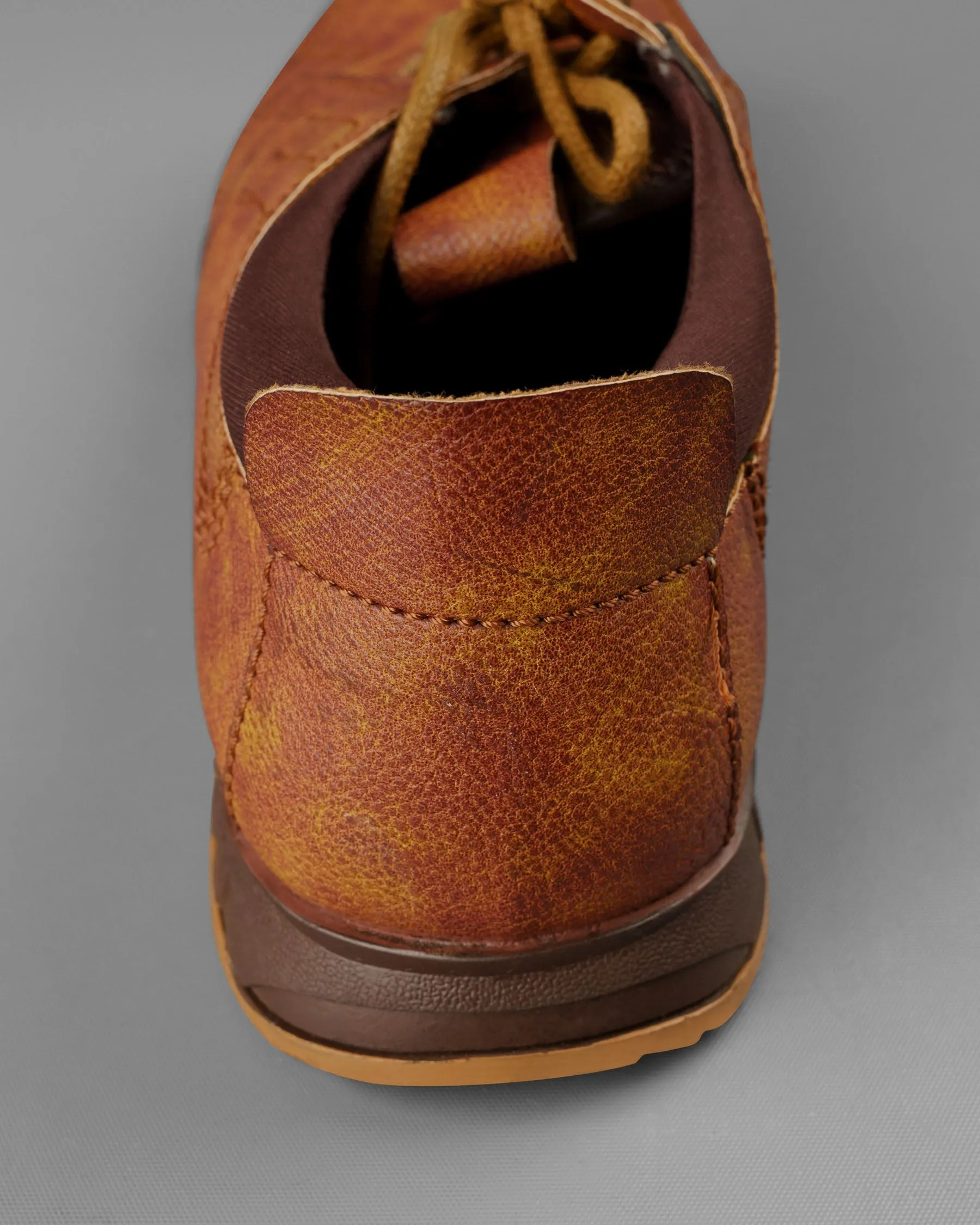 Tan Comfortable and Casual Derby Shoes