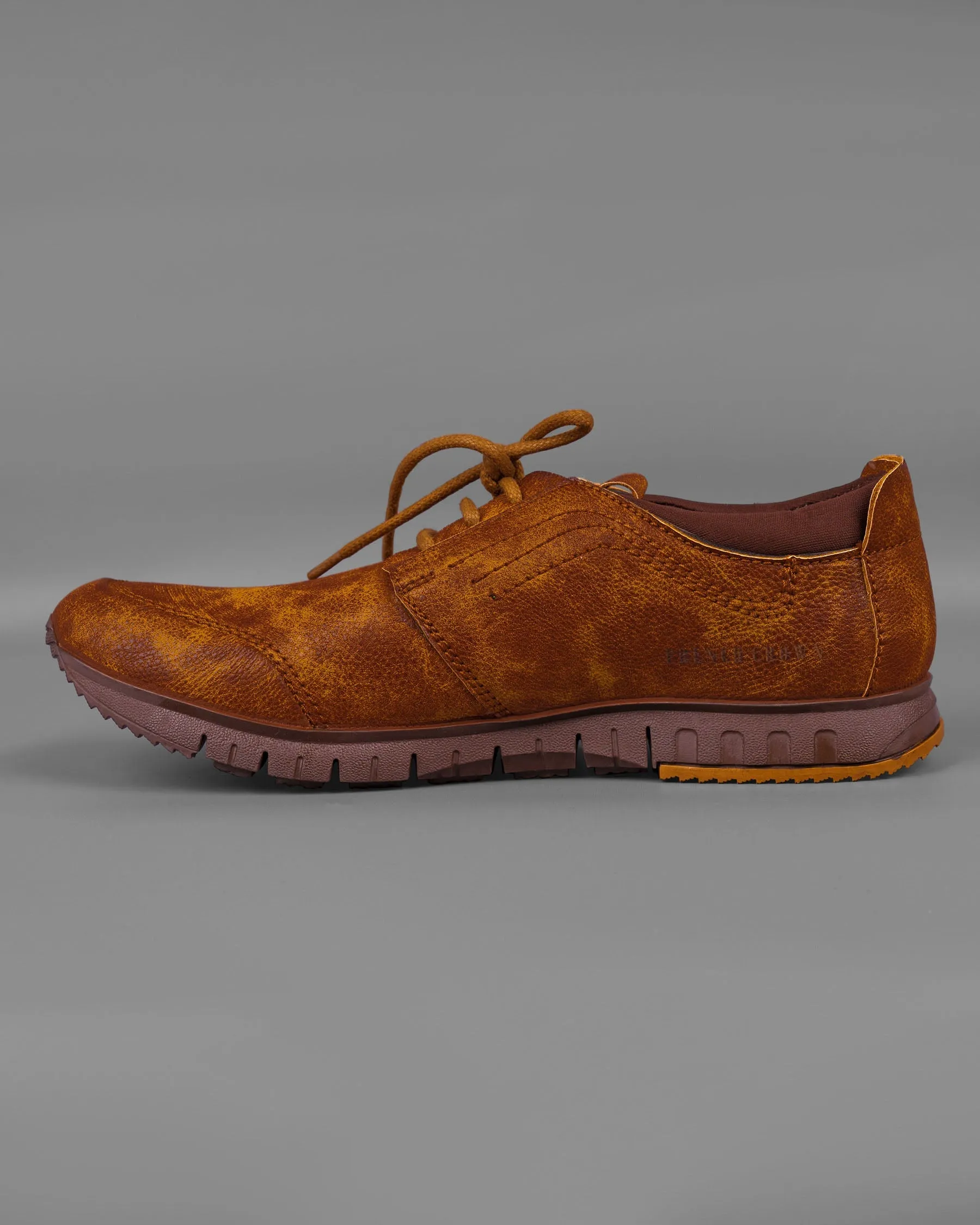 Tan Comfortable and Casual Derby Shoes