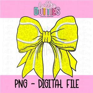 Tennis Bow - Tennis Bow PNG - Bow Design Sublimation - Digital Download