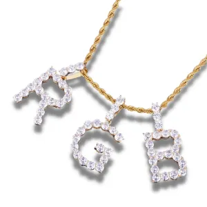 Tennis Initial Letter Necklace