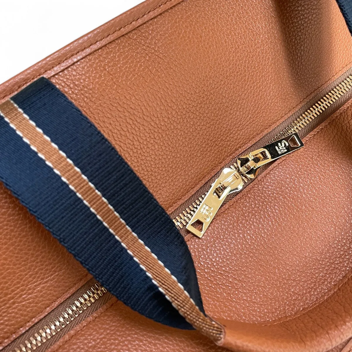 The LB Bag - Natural Canvas / Hazelnut Leather