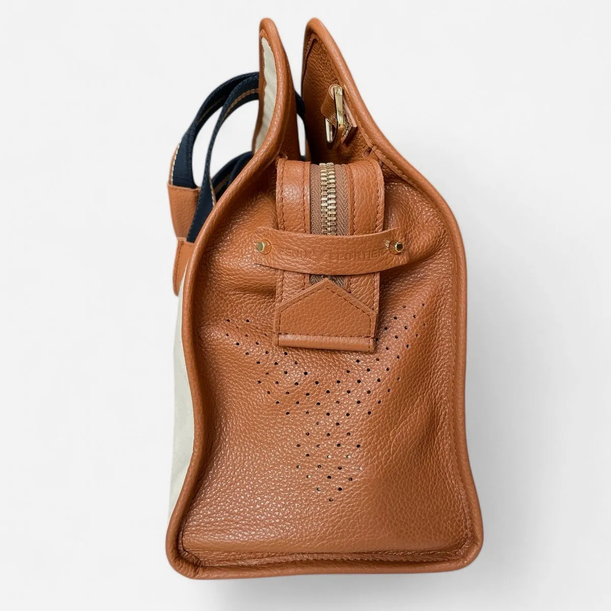 The LB Bag - Natural Canvas / Hazelnut Leather