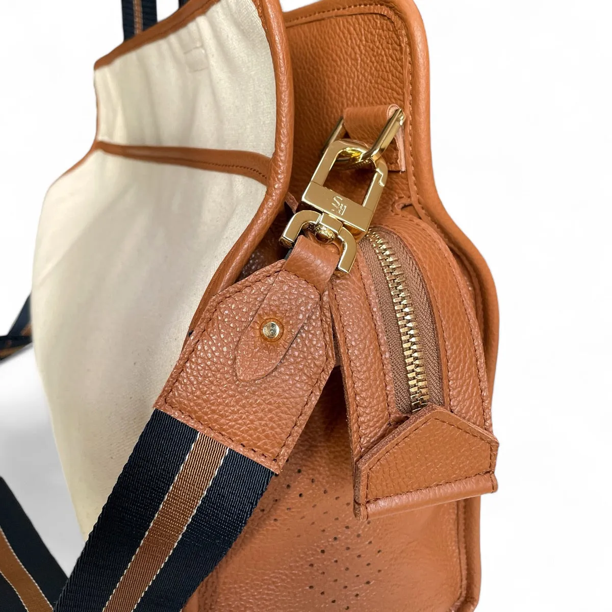 The LB Bag - Natural Canvas / Hazelnut Leather