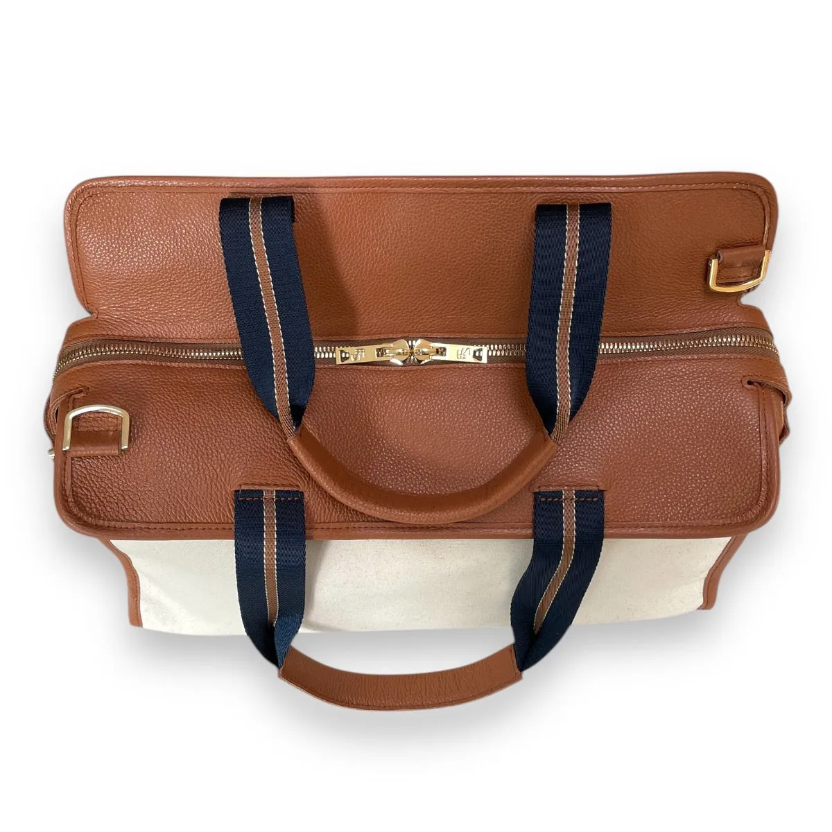 The LB Bag - Natural Canvas / Hazelnut Leather
