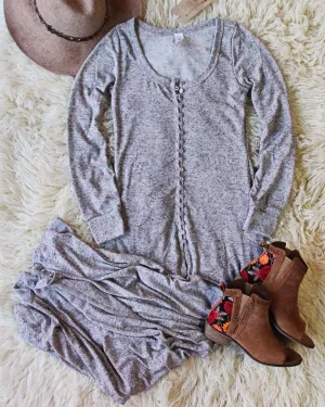 Thermal Knit Maxi Dress
