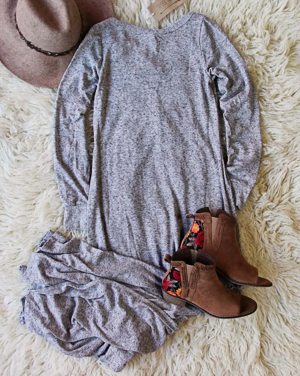 Thermal Knit Maxi Dress