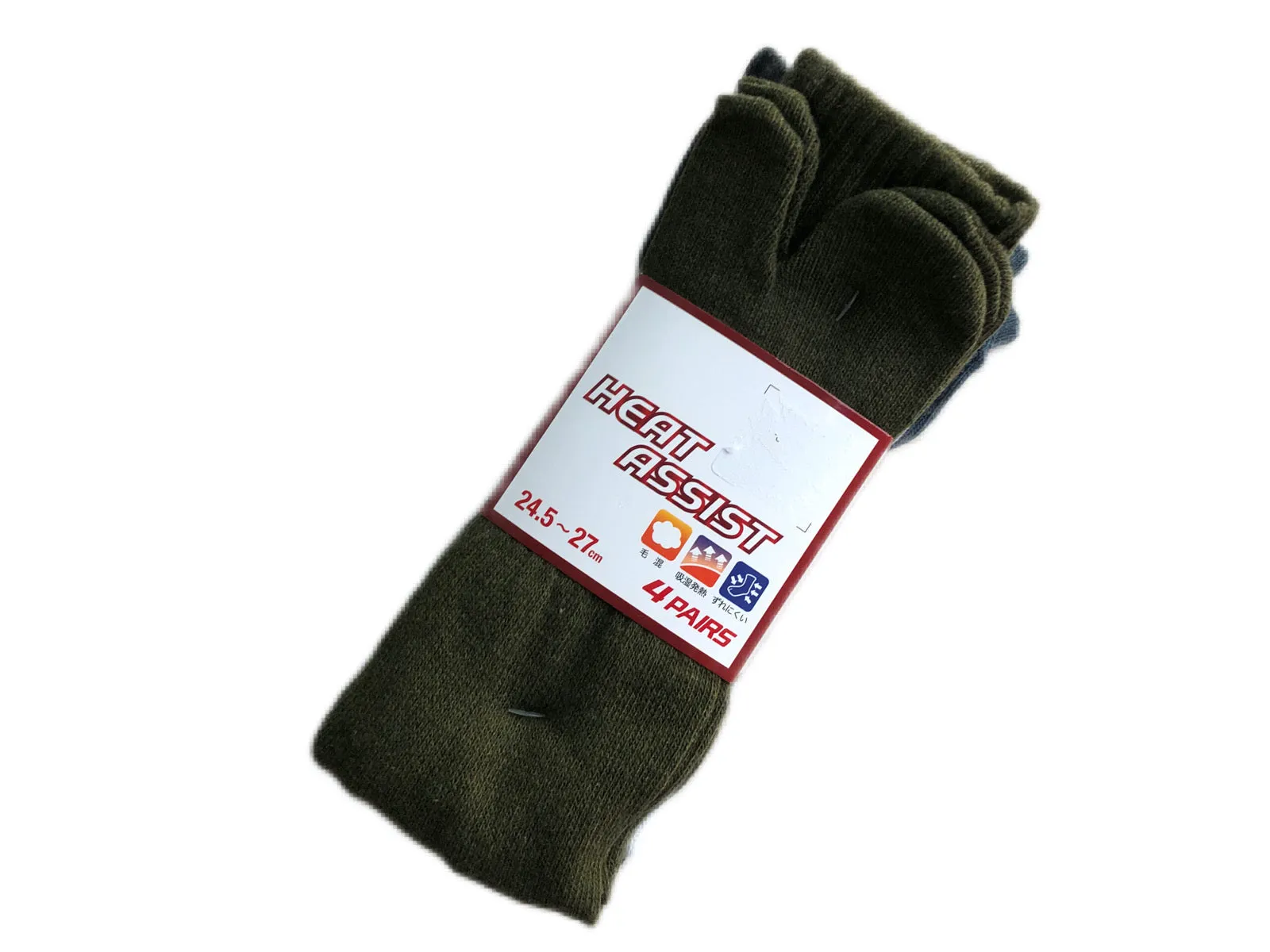 Thermal Tabi Socks (Mix, M, 3-Pack)