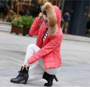 Thick Women cotton Coat with Hood Winter Hooded Down Jacket cold weather warm outwear coat fashion warm Overcoat For Women Coat