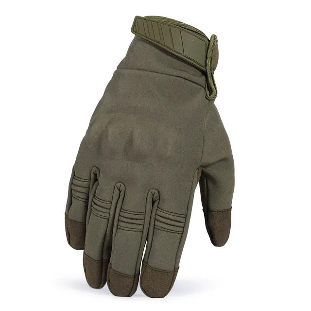 Touch Screen Cold Weather Waterproof Windproof Winter Warmer Fleece Snowboard Bicycle Tactical Hard Knuckle Full Finger Gloves