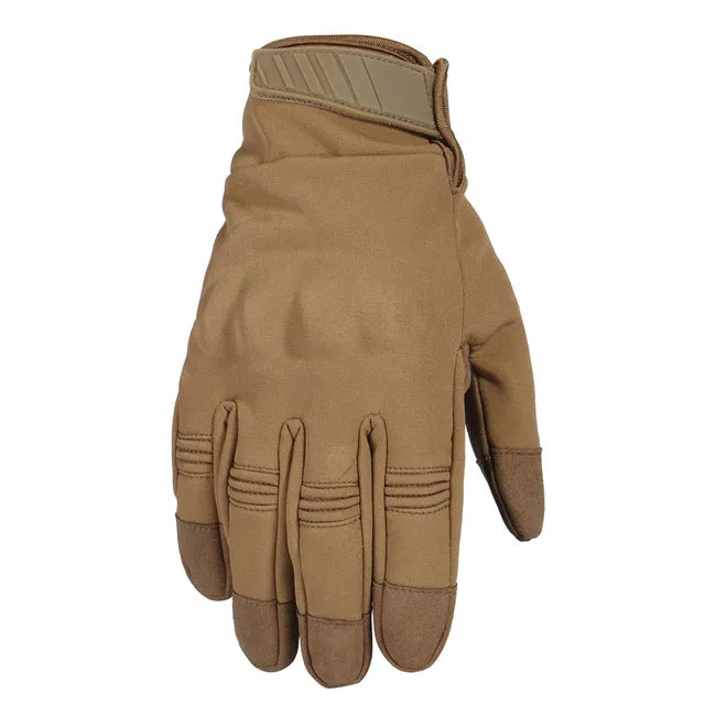 Touch Screen Cold Weather Waterproof Windproof Winter Warmer Fleece Snowboard Bicycle Tactical Hard Knuckle Full Finger Gloves