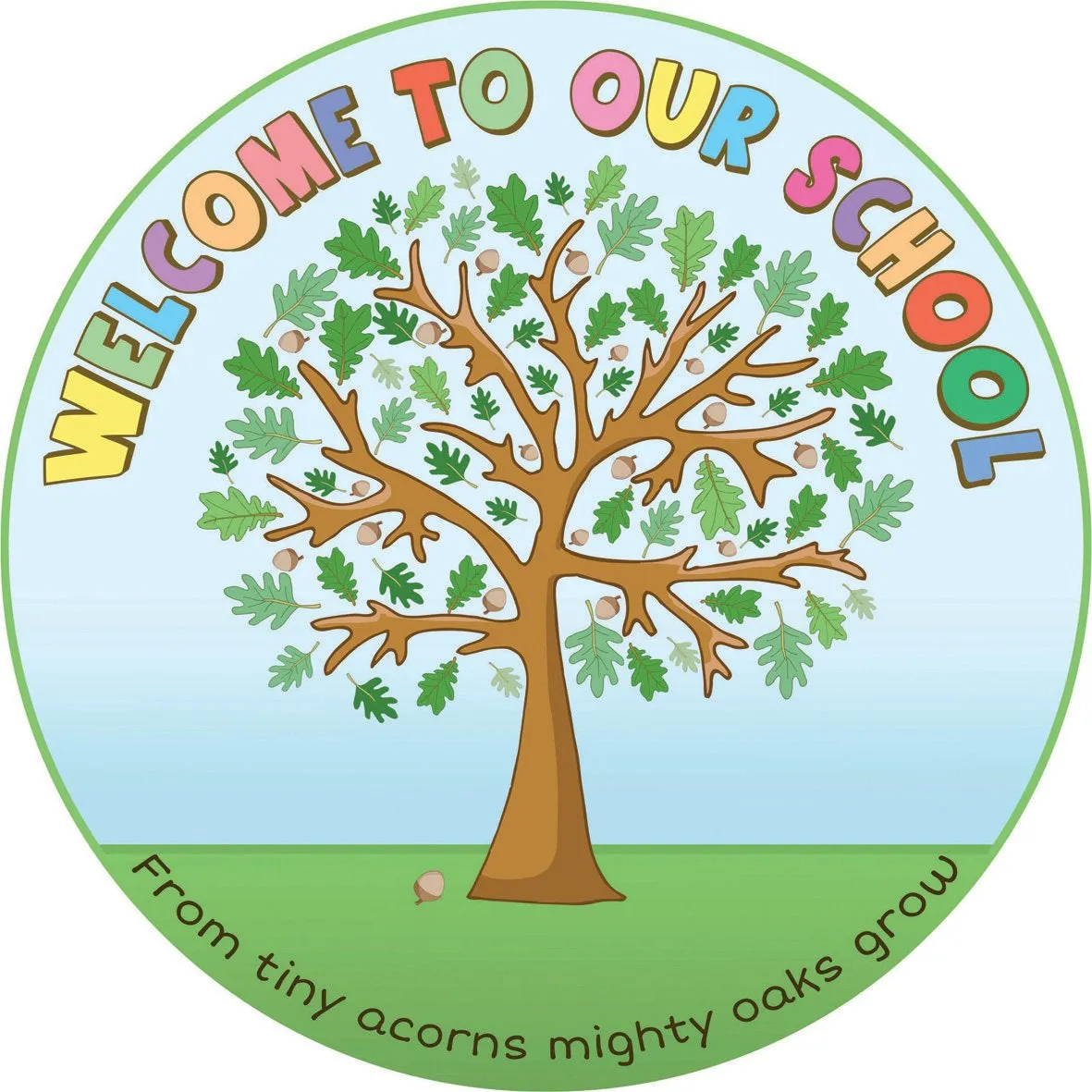 Tree Welcome Sign (Circular)