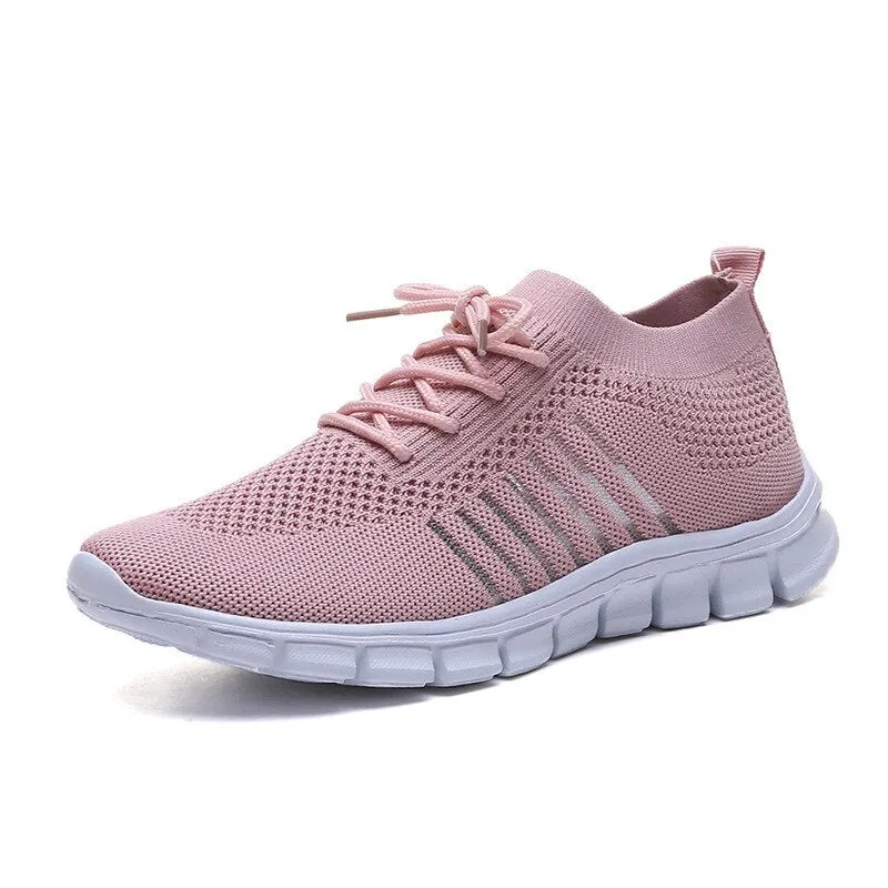 Trendy Mesh Platform Sneakers Socks Shoes Tennis