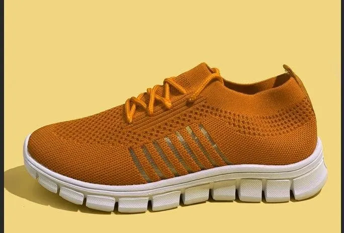 Trendy Mesh Platform Sneakers Socks Shoes Tennis