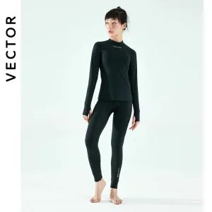 Ultra Soft Winter Quick-Dry Base Layer Microfiber Fleece Thermal Underwear for Women Long John Set Top Plus Pants