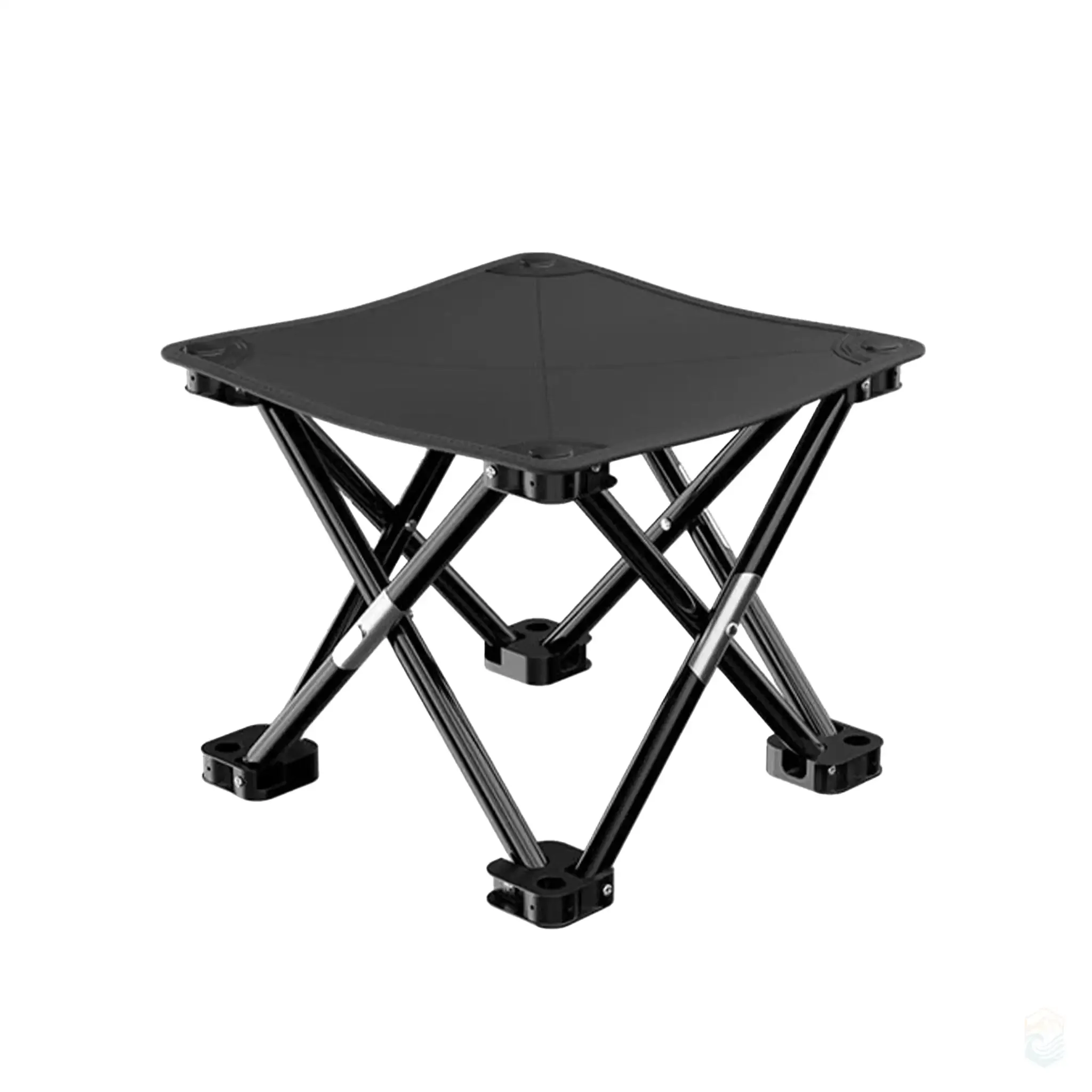 Ultralight Portable Folding Camping Stool with Pocket and Anti-Slip Base - Compact Outdoor Seating