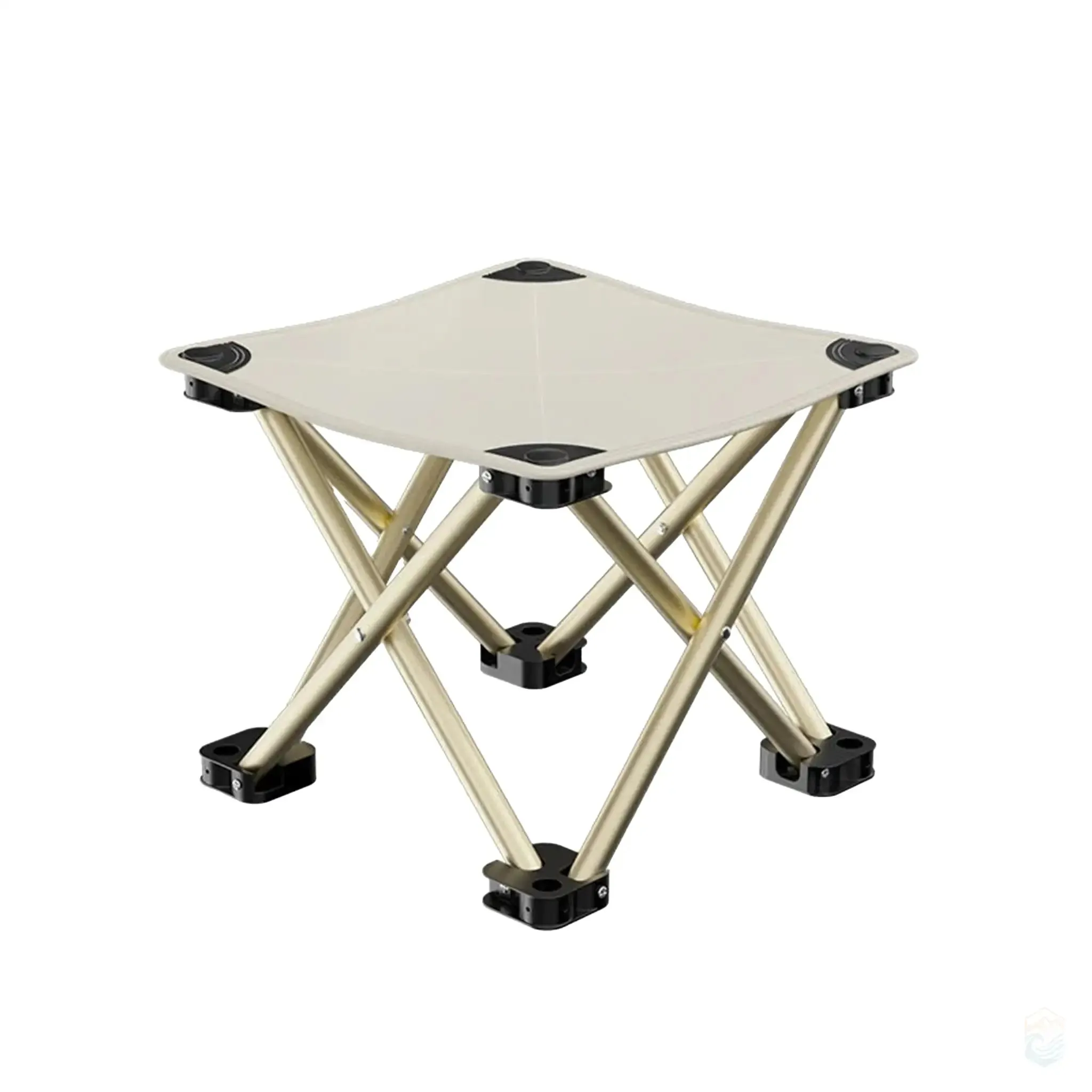Ultralight Portable Folding Camping Stool with Pocket and Anti-Slip Base - Compact Outdoor Seating