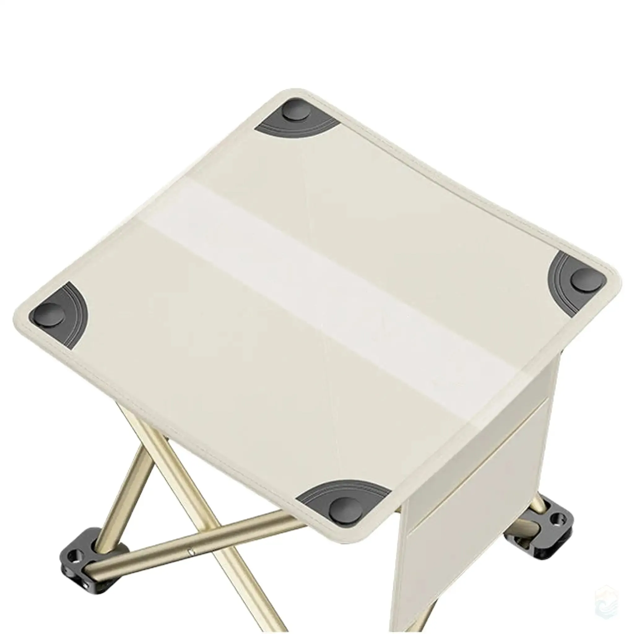 Ultralight Portable Folding Camping Stool with Pocket and Anti-Slip Base - Compact Outdoor Seating