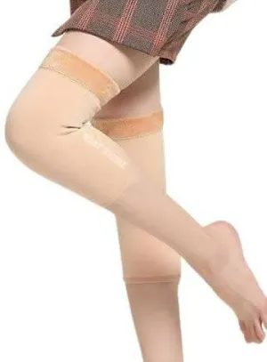 Unisex Woolen Thermal Warm Leg Warmers and Finger less Long Socks Protective Knee Cap (Skin)