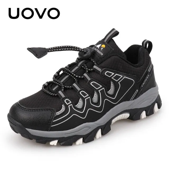 UOVO New Boys Girls Sports Children Footwear Kids Hiking Shoes