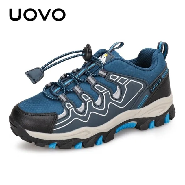 UOVO New Boys Girls Sports Children Footwear Kids Hiking Shoes