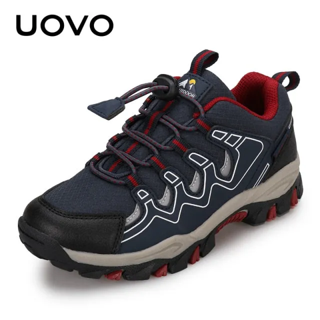UOVO New Boys Girls Sports Children Footwear Kids Hiking Shoes