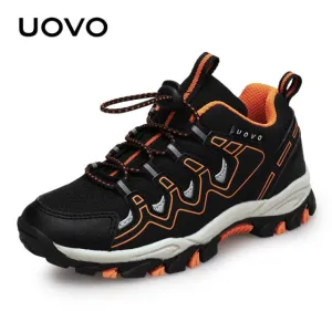 UOVO New Boys Girls Sports Children Footwear Kids Hiking Shoes