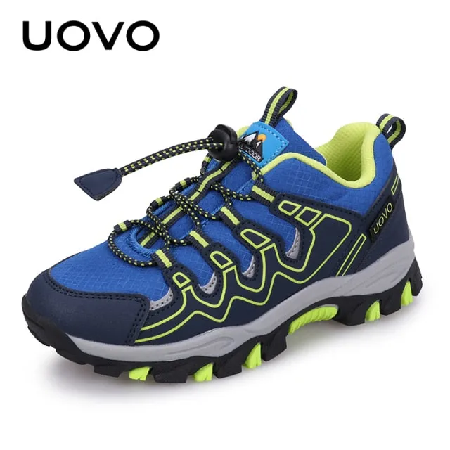 UOVO New Boys Girls Sports Children Footwear Kids Hiking Shoes