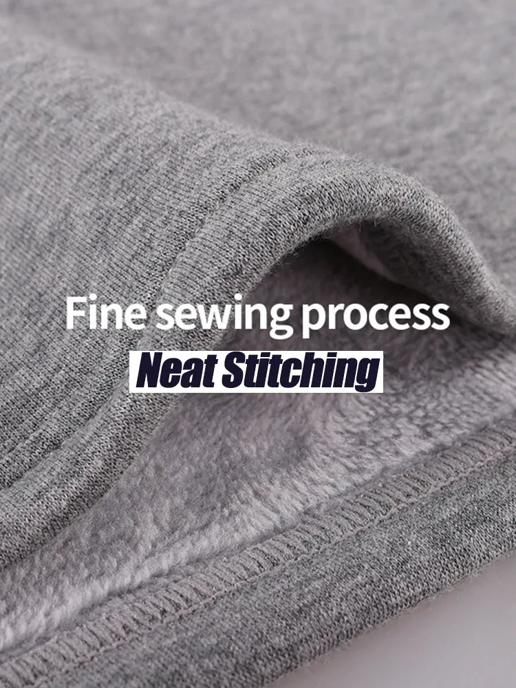 V-Neck Thermal Underwear With Fleece Lined