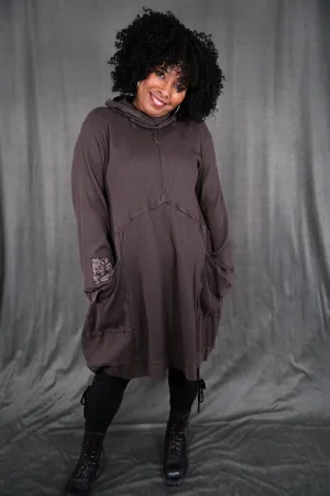 V1317 Thermal Travel Roads Tunic Italian Umber-P