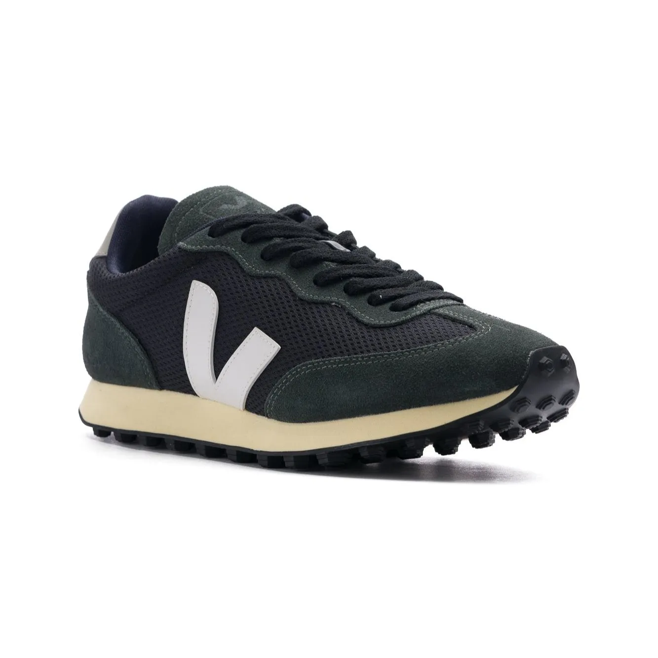 Veja Rio Branco Alveomesh Shoe - Black/White/Oxford Grey