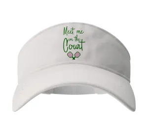 Visor-Meet me on the Court Pickleball