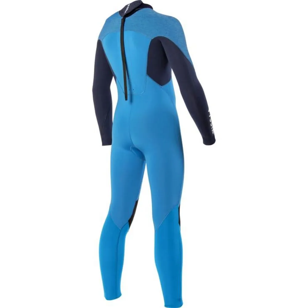 VISSLA BOYS 7 SEAS 3/2 BACK ZIP BAJA BLUE