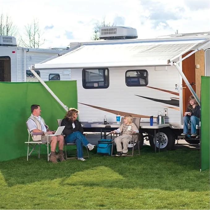 WallUp The Instant Outdoor Privacy Product, Versatile Privacy Tent, Works as a Privacy Screen, Wall Divider, Shelter, and Enclosure, Weather-Resistant, Durable, UV-Treated Cloth, 6' x 12', Green