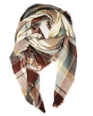 Warm Soft Tartan Scarf