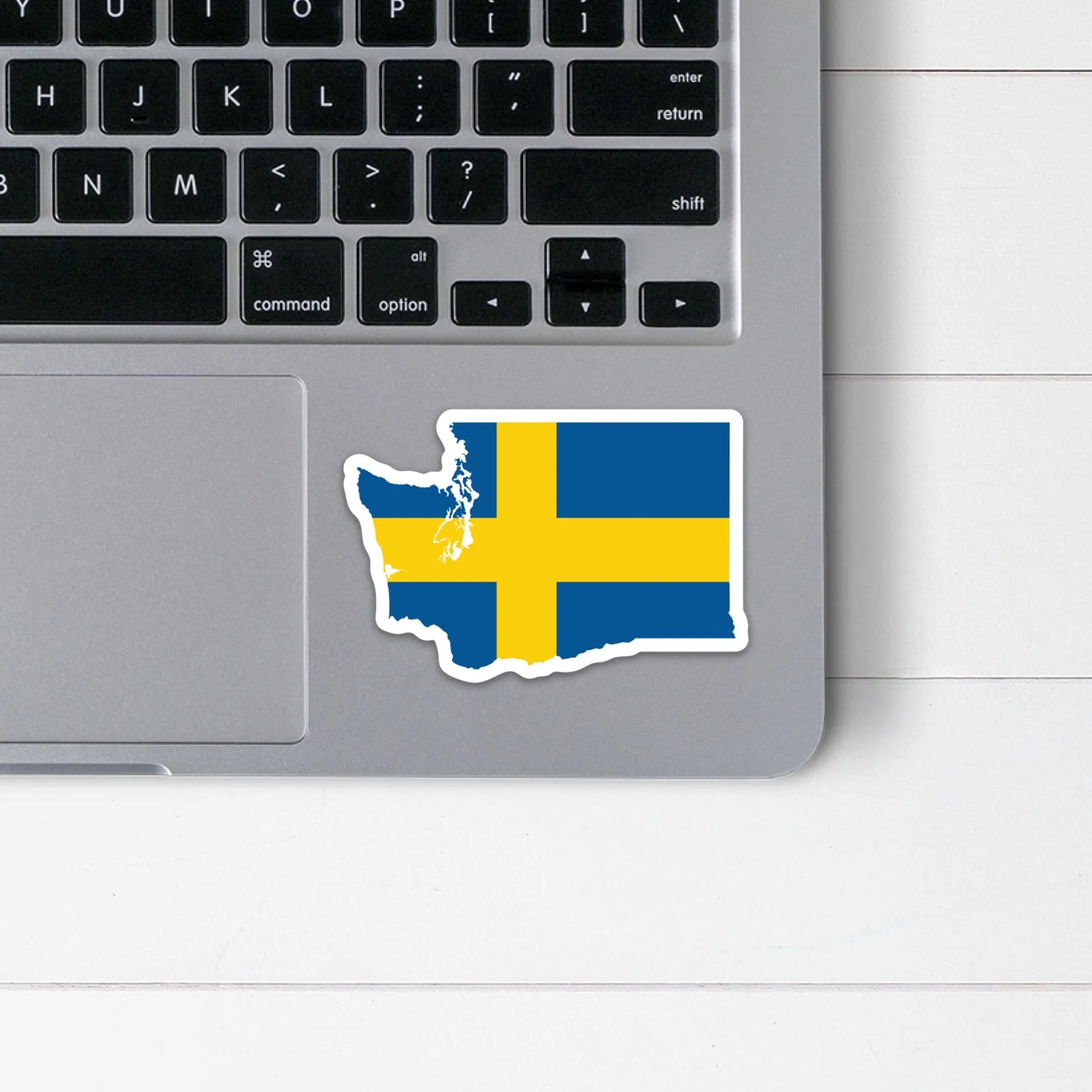 Washington Swedish Flag Sticker