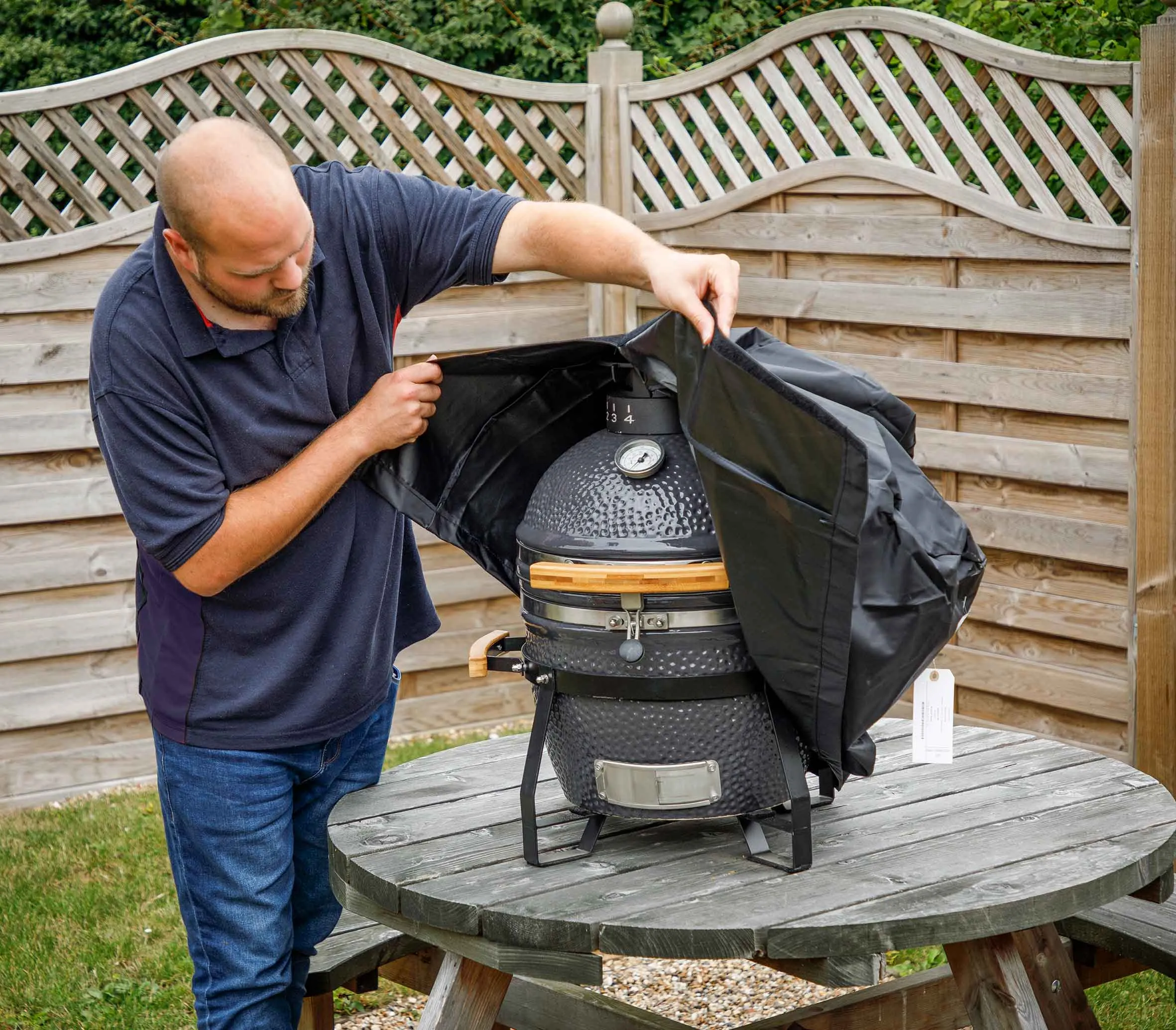Water Resistant Cover for Kamado BBQ - 55 x 59cm - DG182