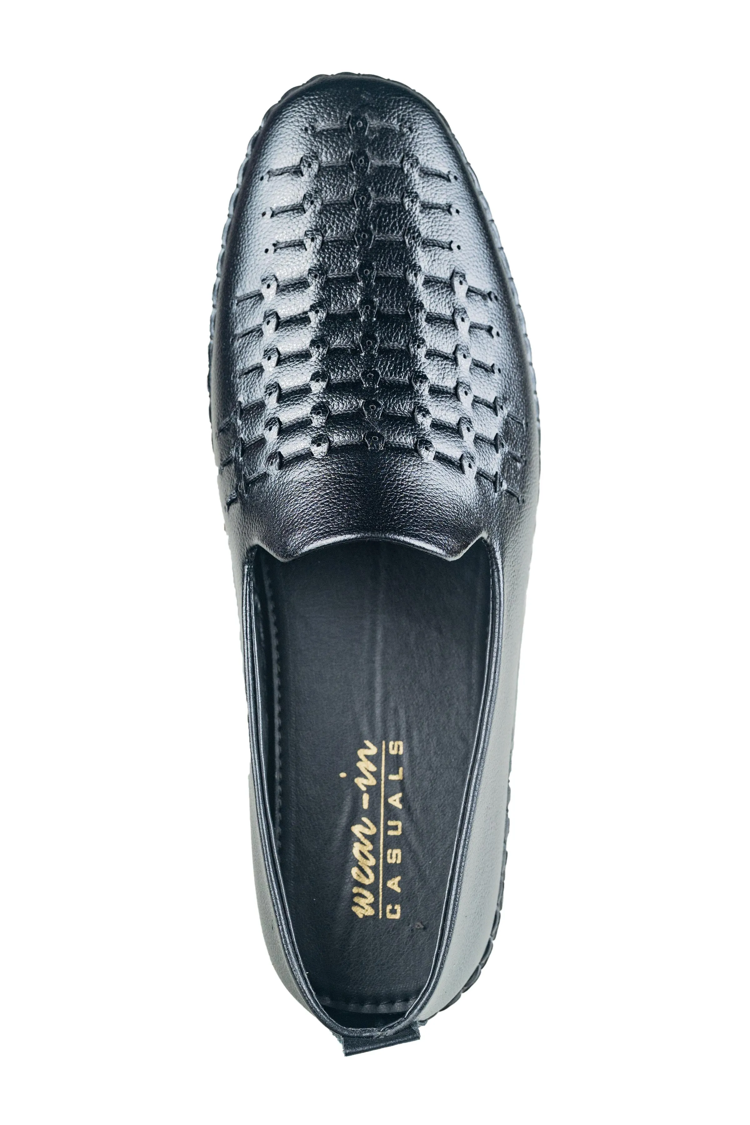 Wear In Gents Black Casual Shoe (Wic 250304)