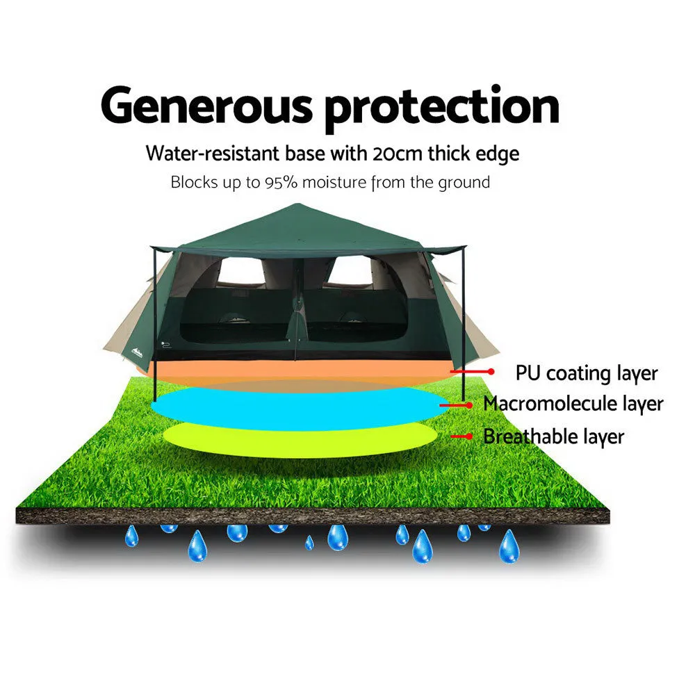Weisshorn Instant Up Camping Tent 8 Person Pop up Tents Family Hiking Dome Camp-SA_Metro