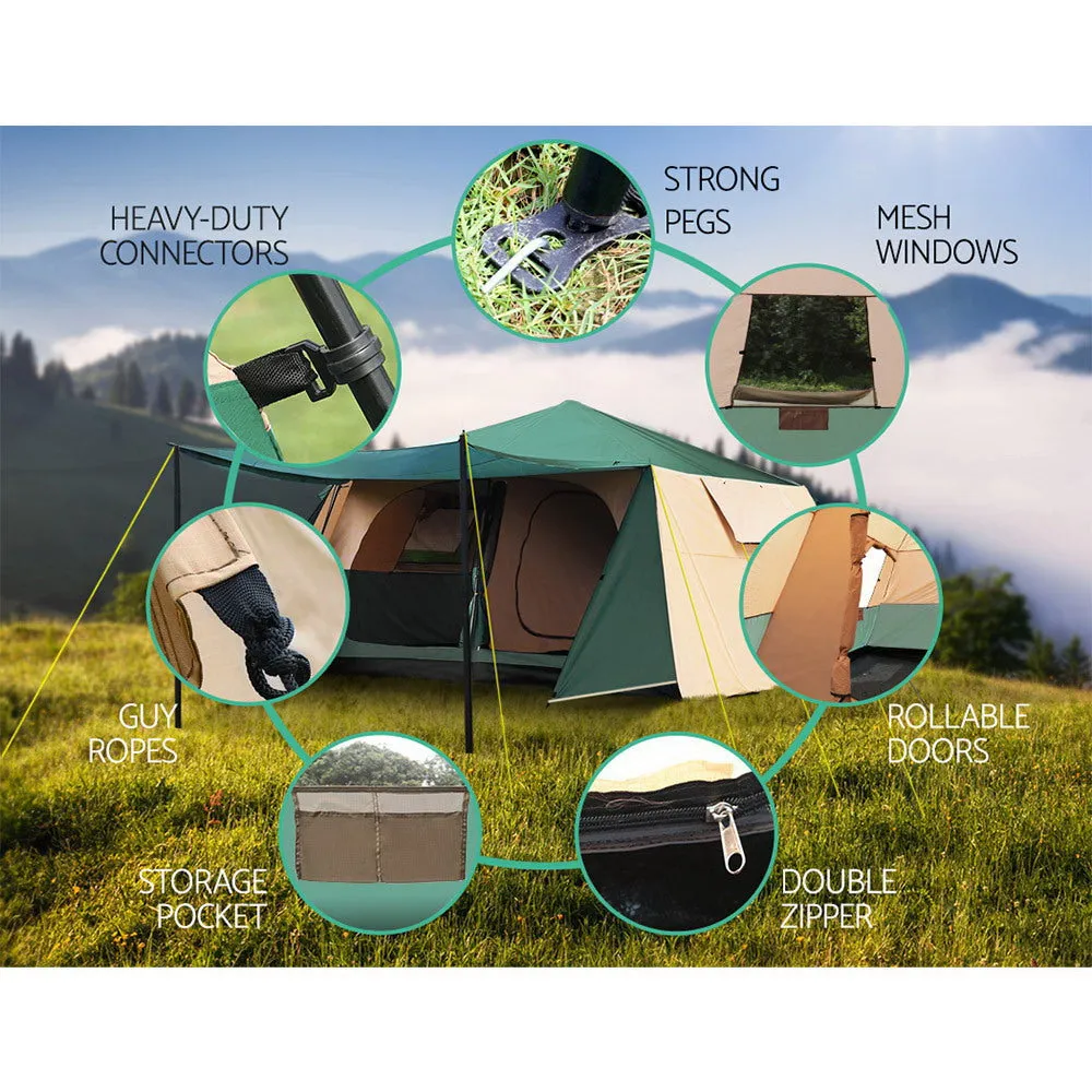 Weisshorn Instant Up Camping Tent 8 Person Pop up Tents Family Hiking Dome Camp-SA_Metro