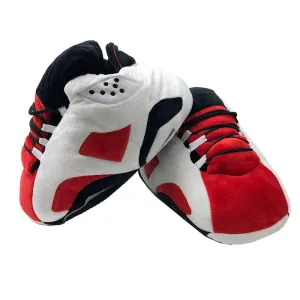 White Red Winter Indoor Slippers